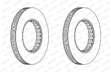 Brzdový kotouč FERODO FCR348A