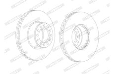 Brzdový kotouč FERODO FCR355A