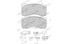 Sada brzdových platničiek kotúčovej brzdy FERODO FCV1277BFE