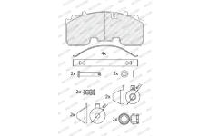 Sada brzdových destiček, kotoučová brzda FERODO FCV4583B