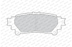 Sada brzdových destiček, kotoučová brzda FERODO FDB4395