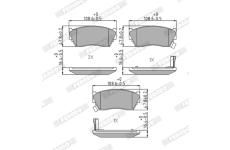 Sada brzdových destiček, kotoučová brzda FERODO FDB763