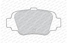 Sada brzdových destiček, kotoučová brzda FERODO FDB992