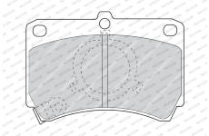 Sada brzdových destiček, kotoučová brzda FERODO FDB993