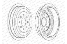 Brzdový buben FERODO FDR329809