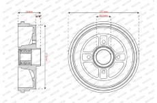 Brzdový buben FERODO FDR329828