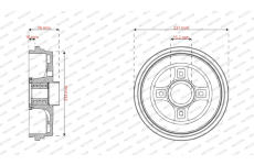 Brzdový buben FERODO FDR329837