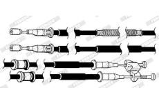 Tažné lanko, parkovací brzda FERODO FHB432937