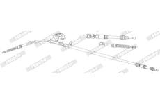 Tažné lanko, parkovací brzda FERODO FHB432942