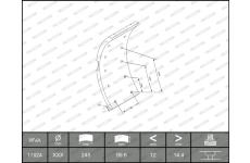 Sada brzdoveho oblozeni, bubnova brzda FERODO K17924.9-F3653