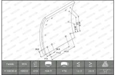 Sada brzdoveho oblozeni, bubnova brzda FERODO K19030.0-F3665