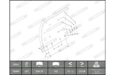 Sada brzdoveho oblozeni, bubnova brzda FERODO K19099.0-F3653