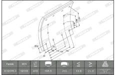 Sada brzdového obloženi, bubnová brzda FERODO K19116.0-F3653