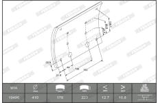Sada brzd. obloż., Bubn. brzda FERODO K19488.1-F3672