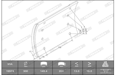 Sada brzdoveho oblozeni, bubnova brzda FERODO K19574.9-F3658