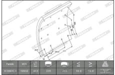 Sada brzdoveho oblozeni, bubnova brzda FERODO K19932.2-F3653