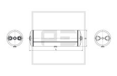 Zásobník vzduchu, pneumatický systém PE Automotive 016.367-80A