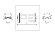 Zásobník vzduchu, pneumatický systém PE Automotive 016.375-80A