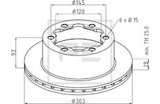 Brzdový kotouč PE Automotive 016.679-00A