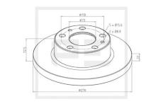 Brzdový kotouč PE Automotive 026.669-10A
