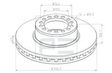 Brzdový kotouč PE Automotive 026.679-10A