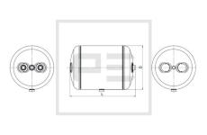 Zásobník vzduchu, pneumatický systém PE Automotive 036.362-80A