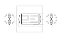 vzduchojem  PETERS Ø276x568mm M22x1,5 30L SCANIA