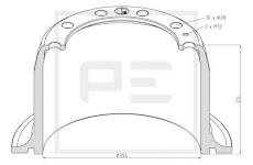 Brzdový buben PE Automotive 146.046-00A