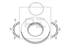 Brzdový kotouč PE Automotive 146.224-00A