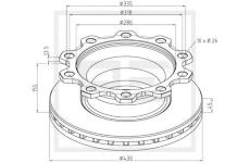 Brzdový kotouč PE Automotive 186.101-00A