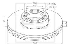 Brzdový kotouč PE Automotive 256.010-00A