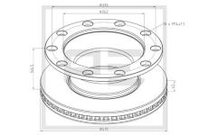 Brzdový kotouč PE Automotive 256.057-00A