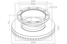 Brzdový kotouč PE Automotive 266.000-00A