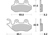 Sada brzdových destiček, kotoučová brzda BREMBO 07005