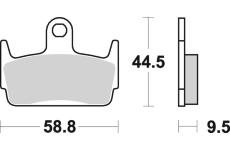 Sada brzdových destiček, kotoučová brzda BREMBO 07016