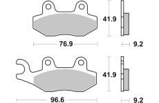 Sada brzdových destiček, kotoučová brzda BREMBO 07035