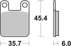 Sada brzdových destiček, kotoučová brzda BREMBO 07044