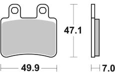 Sada brzdových destiček, kotoučová brzda BREMBO 07048