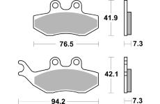 Sada brzdových destiček, kotoučová brzda BREMBO 07049