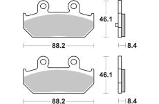 Sada brzdových destiček, kotoučová brzda BREMBO 07058