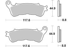 Sada brzdových destiček, kotoučová brzda BREMBO 07063