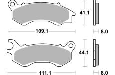 Sada brzdových destiček, kotoučová brzda BREMBO 07090