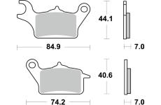 Sada brzdových destiček, kotoučová brzda BREMBO 07122