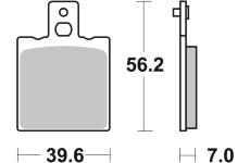 Sada brzdových destiček, kotoučová brzda BREMBO 07BB0106