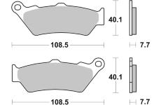 Sada brzdových destiček, kotoučová brzda BREMBO 07BB03SP
