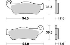 Sada brzdových destiček, kotoučová brzda BREMBO 07BB04SD