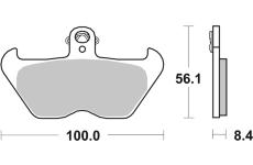Sada brzdových destiček, kotoučová brzda BREMBO 07BB24SA