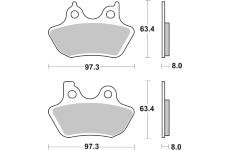 Sada brzdových destiček, kotoučová brzda BREMBO 07HD16CC