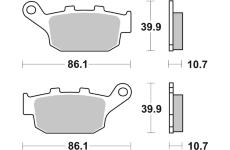 Sada brzdových destiček, kotoučová brzda BREMBO 07HO2711