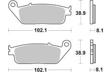 Sada brzdových destiček, kotoučová brzda BREMBO 07HO30SA